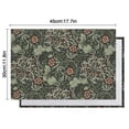 thumbnail image 6 of Green Pioneer Flower Pattern Summer Placemats Table Placemats Set Of 4-Linen Kitchen Washable Placemats Table Mats 11.8"x17.7" Non-Slip Heat Resistant, 6 of 6