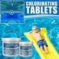 thumbnail image 2 of Tignapoo Tablettes de Chlore à Dissolution Lente pour Piscines et Spas, Lot de 2, Purification d'Eau Longue Durée, 100 % Efficace, Facile à Utiliser en Flotteur Ou Écumoire, Convient à Tous Types de Piscines, Bleu, 460g & 920g, 2 of 4