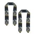 thumbnail image 2 of Zufioo Astronaut Soccer Field Print Graduation Shawl Ribbon, Graduation Ribbon for Male and Female Graduates-Flattened, 2 of 7