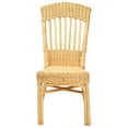 thumbnail image 3 of Baxton Studio Barito Modern Bohemian Natural Brown Rattan Dining Chair, 3 of 7