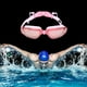 thumbnail image 4 of Gafas de natación de silicona con tapón para los oídos, polarizadas, antifugas de agua. rosado, 4 of 8