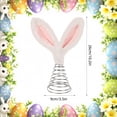 thumbnail image 4 of Binwennn Shatterproof Ornament Set Christmas Ornament Packs Ornament Exchange Easter Spring Tree Topper Decoration Rabbit Ears Tree Topper Decoration With Metal Spiral Base For Festive Decoration, 4 of 8