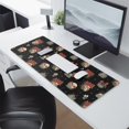 thumbnail image 2 of Long Mouse Pads for Desk,Black Skull Flower Mushroom Pattern Desk Mats on Top Of Desks, Desk Mouse Pad Extra Large with 3mm Non-Slip Base and Stitched Edge for Gaming,Office,Work,Home 31.5"x11.8", 2 of 6