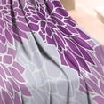 thumbnail image 3 of Purple Floral and Petal Pattern Blanket,Comfortable Soft Flannel Throw Blanket,All Season,Warm Lightweight Blankets for Sofa Bed Couch Living Room Chair,30"x40", 3 of 4
