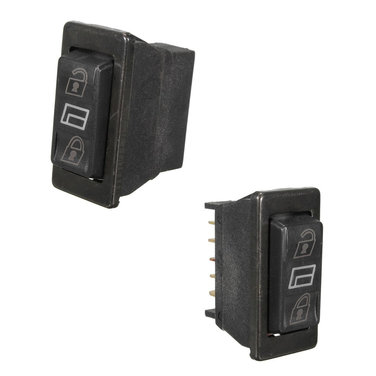 2x Universal Car Power Door Lock/Unlock Switch Spring Return Hoist 5
