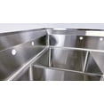 thumbnail image 5 of 75 in. Commercial Restaurant Kitchen Three Compartment Heavy-Duty Corner Sink, 5 of 7