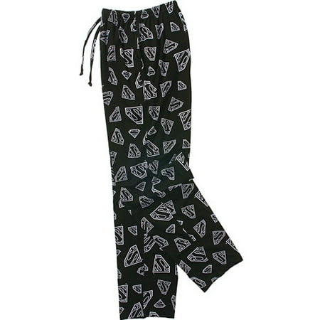Superman Logo Print Pajama Pant