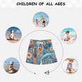 thumbnail image 6 of Kids' Beach Pants Comfortable Swim Trunks Parrots and Butterflies Pattern Shorts for Pool Vacation and Lounge Wear X-Small, 6 of 8