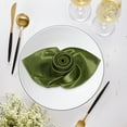 thumbnail image 1 of Nvzi 4 servilletas de satén verde sedoso de 11,81 x 11,81 pulgadas, servilletas de tela de satén cuadradas, fiestas, decoración de restaurantes, Acción de Gracias, Navidad, 1 of 4