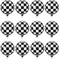 thumbnail image 1 of Globo de tablero de ajedrez Globo de papel de aluminio Globo a cuadros blanco y negro para suministro de decoración de fiesta temática de carreras, 18 pulgadas (12) MFZFUKR HMHZ962-1, 1 of 7