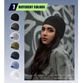 thumbnail image 6 of 2 Pieces Cotton Skull Caps for Men Women Helmet Liner Breathable Sleep Hat Chemo Headwear Running Cap, 6 of 7