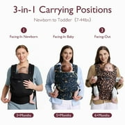 Momcozy Baby Carrier for Infant to Toddler, Ergonomic, Comfortable and Lightweight, Suitable for Babies 7-44 lbs, Easy to Wear, Hands Free, Enhanced Lumbar Support