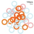 thumbnail image 3 of 100Pcs Round Multicolor Plastic Knitting Stitch Markers Crochet Locking Stitch Markers Rings Needle Clips, 3 of 7