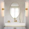 thumbnail image 2 of Bathroom Vanity Light over Mirror Gold LED Wall Light 28W 4000K Warm Light For Farmhouse Bedroom Living Room, 2 of 5