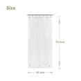 thumbnail image 5 of Barossa Design PEVA Shower Curtain or Liner with 3 Magnets for Shower Stall -Clear, 42x72, 5 of 7