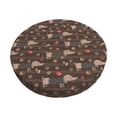 thumbnail image 2 of Lsque Dachshund Dog Puppy Round Bar chair cushion covers Velvet Fabric Premium Comfort Protects from Scratches and Stains for 14-17 Inch Chair- 12 inch, 2 of 7
