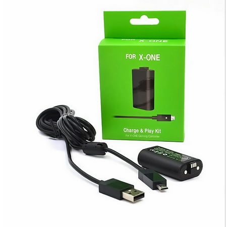 Xbox One Charge and Play Kit - 1200mah Rechargeable Battery Pack and Cable for Microsoft Xbox One Controller
