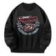 thumbnail image 4 of Sudadera para Mujer Casual Sudadera Negra Moda Cuello Redondo Jersey Tops L Yuyangstore Sudadera con cuello redondo para mujer, 4 of 8