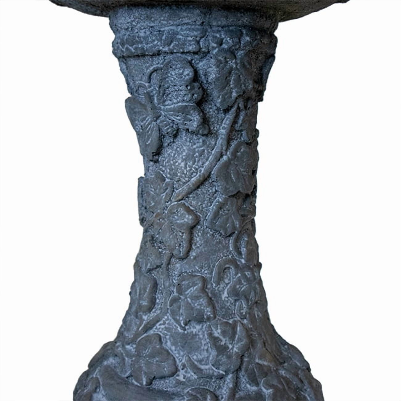 Athens "His Eye is on the Sparrow" Bird Bath, Flint