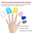 thumbnail image 2 of Seitruly Protectores de silicona para dedos de guitarra, protectores de dedos, multicolor, ahuecados, transparentes, estirables, instrumentos Videojuegos y accesorios Azul oscuro L, 2 of 6