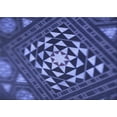 thumbnail image 1 of Ahgly Company Machine Washable Indoor Rectangle Transitional Light Slate Blue Area Rugs, 5' x 8', 1 of 7