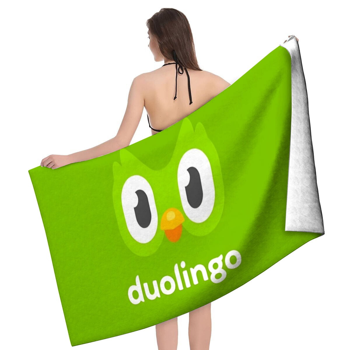 Beach Towel for Duolingo Kids Girs Boys Gifts Quick Dry Pool Towels Sand Free Beach Blanket for Travel Camping Vacation Microfiber 30×60 inch