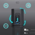 thumbnail image 2 of Moxufan 1 Set Electric Air Pump Portable Rechargeable Air Pump Swimming Pool Air Mattress Pump for Home Camping Beach,Black, 2 of 6