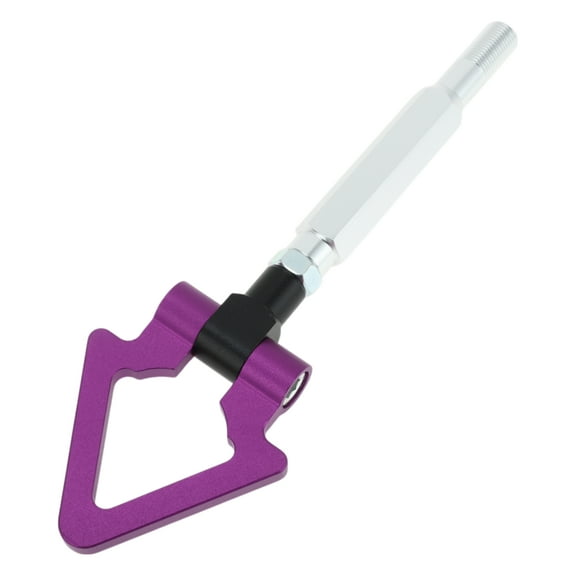 Unique Bargains Front/Rear Triangle Tow Hooks, Bumper Screw-on Tow Hook for Subaru Impreza Folding Racing Trailer Hook Aluminum Alloy Purple