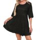 thumbnail image 1 of TaTaai Women Loose Fit Sequined Round Neck Dress Elegant Fashion Stretchy Comfortable Dress for Daily Work Party Vacation Occasions Gift, 1 of 5