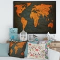 thumbnail image 2 of Designart 'Ancient World Map of Africa' Vintage Framed Canvas Wall Art Print, 2 of 5