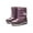 purple, variant on Tanleewa Faux Fur Lined Kids Winter Boots Snow Boots for Child Unisex Shoe Size 9