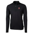 thumbnail image 2 of Men's Cutter & Buck Black Tampa Bay Buccaneers Throwback Logo Virtue Eco Pique Recycled Quarter-Zip Big & Tall Pullover, 2 of 3