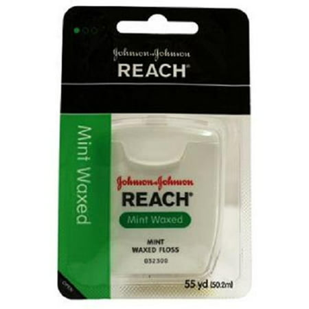 Product Of Johnson & Johnson Reach, Mint Waxed Floss 55 Yards, Count 1 - Tooth Brush & Floss / Grab Varieties & (Best Dental Care Products)