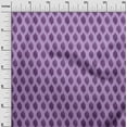 thumbnail image 2 of oneOone Cotton Jersey Pastel Purple Fabric Geometric Line Ikat Sewing Material Print Fabric By The Yard 58 Inch Wide, 2 of 4