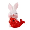 thumbnail image 4 of Estatua Escultura Animal Figura Artesanía Adorno para Hogar Coche Fiesta Mesa Decoración Pescado 26 cm x 38 cm, 4 of 9