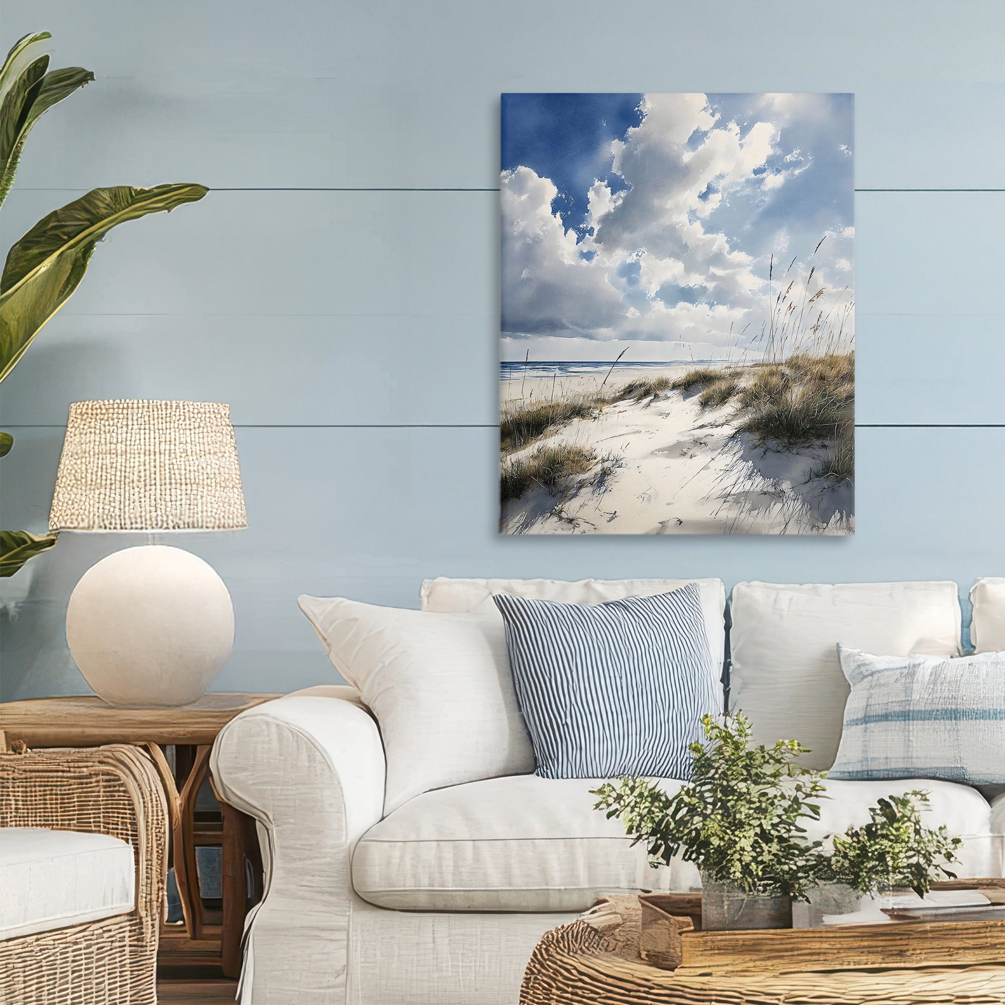 Stupell Industries Midday Sunny Beach Dunes Canvas Wall Art, design by Franklyn Gregory