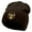 Dk Brown, variant on Bull Face Embroidered 8 Inch Short Beanie - Dk Brown OSFM