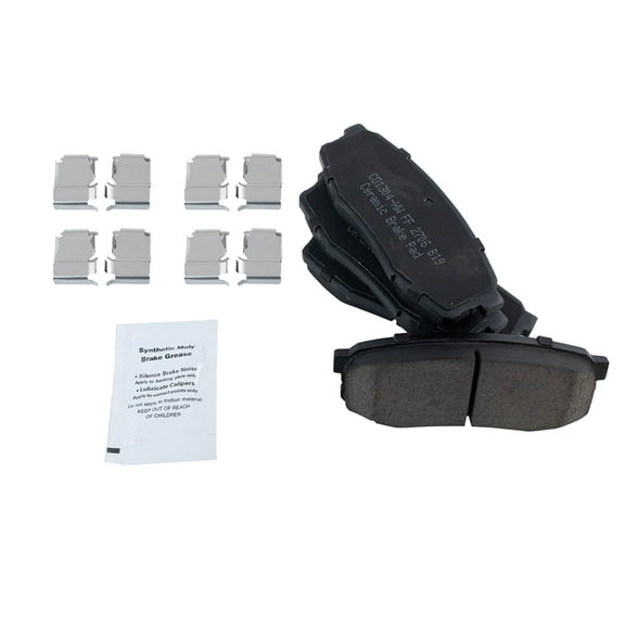 TRQ Brake Pad Premium Posi Ceramic Rear Set Kit for Toyota Sequoia Tundra BFA73367 Fits select: 2013-2021 LEXUS LX, 2013-2021 TOYOTA LAND CRUISER