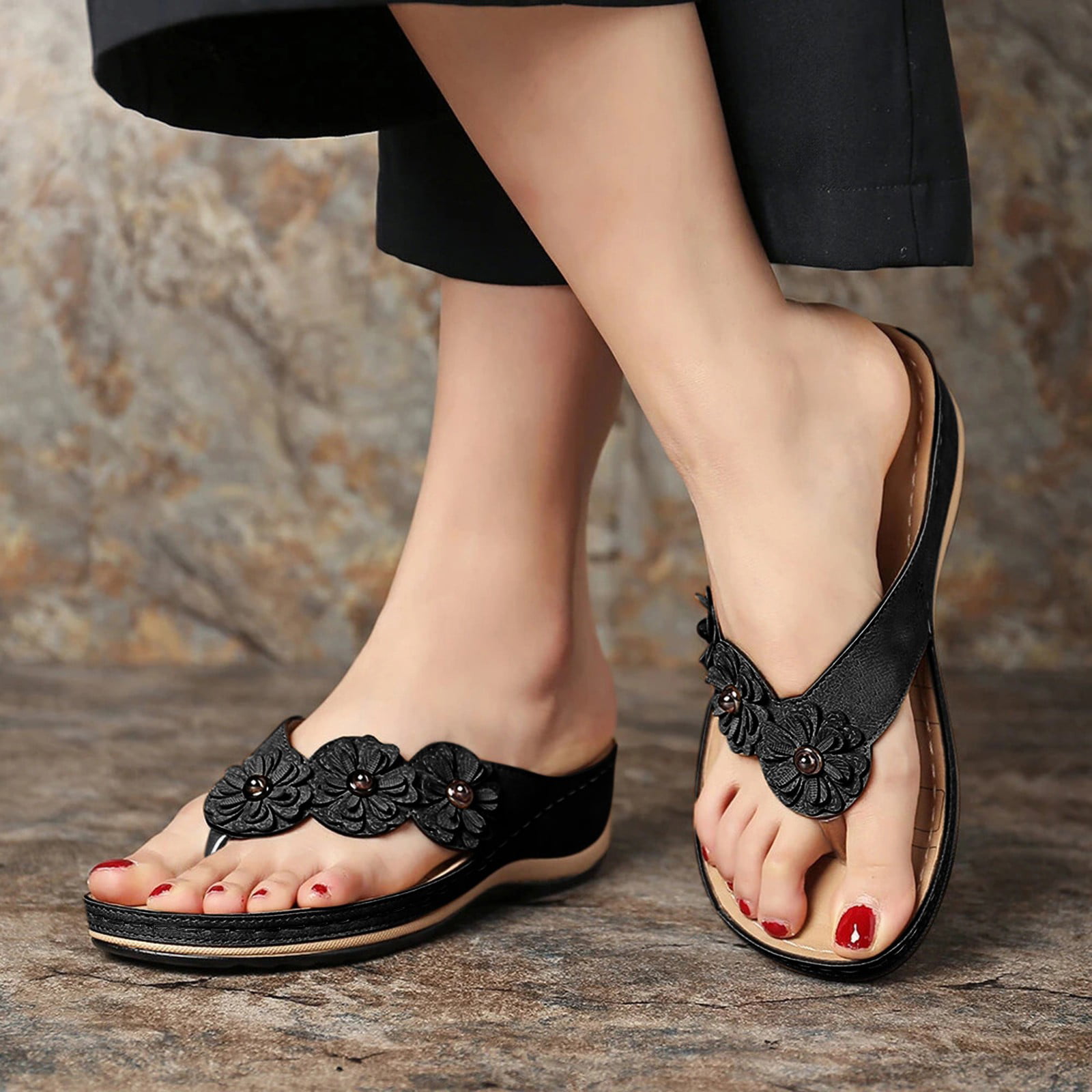 NEW ~ WOMENS Bass Sandals Size 8 1/2 $14.99 - PicClick