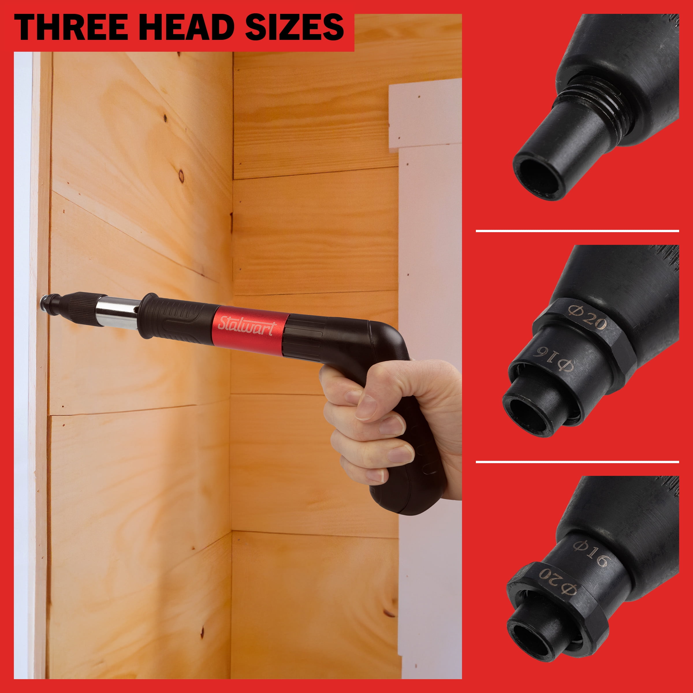 Stalwart Mini Nail Gun - Manual Nail Wall Fastening Tool Kit with 20 Nails