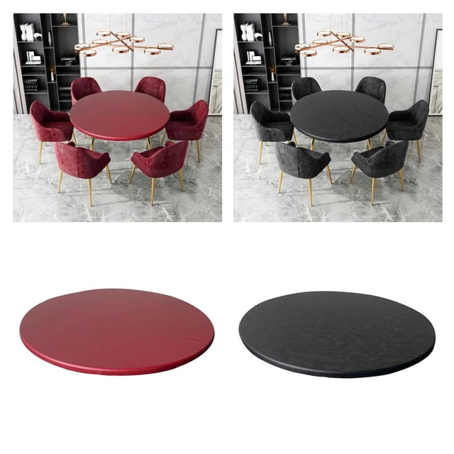 2pcs Te Impermeable Antideslizante Redonda Ajustada Macarena Mantel elástico redondo
