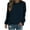 B-Dark Blue, variant on GERsome Sweatshirts for Women Casual Long Sleeve Round Neck Shirts Tunic Tops for Leggings Fall Loose Pullover Top