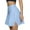 Light Blue#06, variant on Xyxonk Tennis Skirts for Women High Waisted Tennis Skirts with Pockets Side Slit Workout Solid Color Skirt Dressy Casual Trendy Skirt Orange M