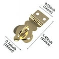 thumbnail image 5 of Set Of 6 Decorative Brass Latches Miniature Padlocks Hasps with Mounting Screws Upgrades for Boxes & Dollhouses, 5 of 7