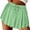 Mint Green, variant on Kilaqueen Women Pleated Tennis Skirts High Waisted Ruffle Flowy Athletic Golf Comfy Running Yoga Workout Skorts with Drawstring Summer Outfits