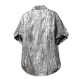 thumbnail image 4 of Miqool Men's Silk Button Down Shirt Short Sleeve Western Shirts Casual Beach Summer Party Wedding Shirts, 4 of 4