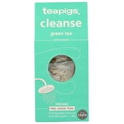 Teapigs Cleanse Green Tea with Coconut, 15 Count