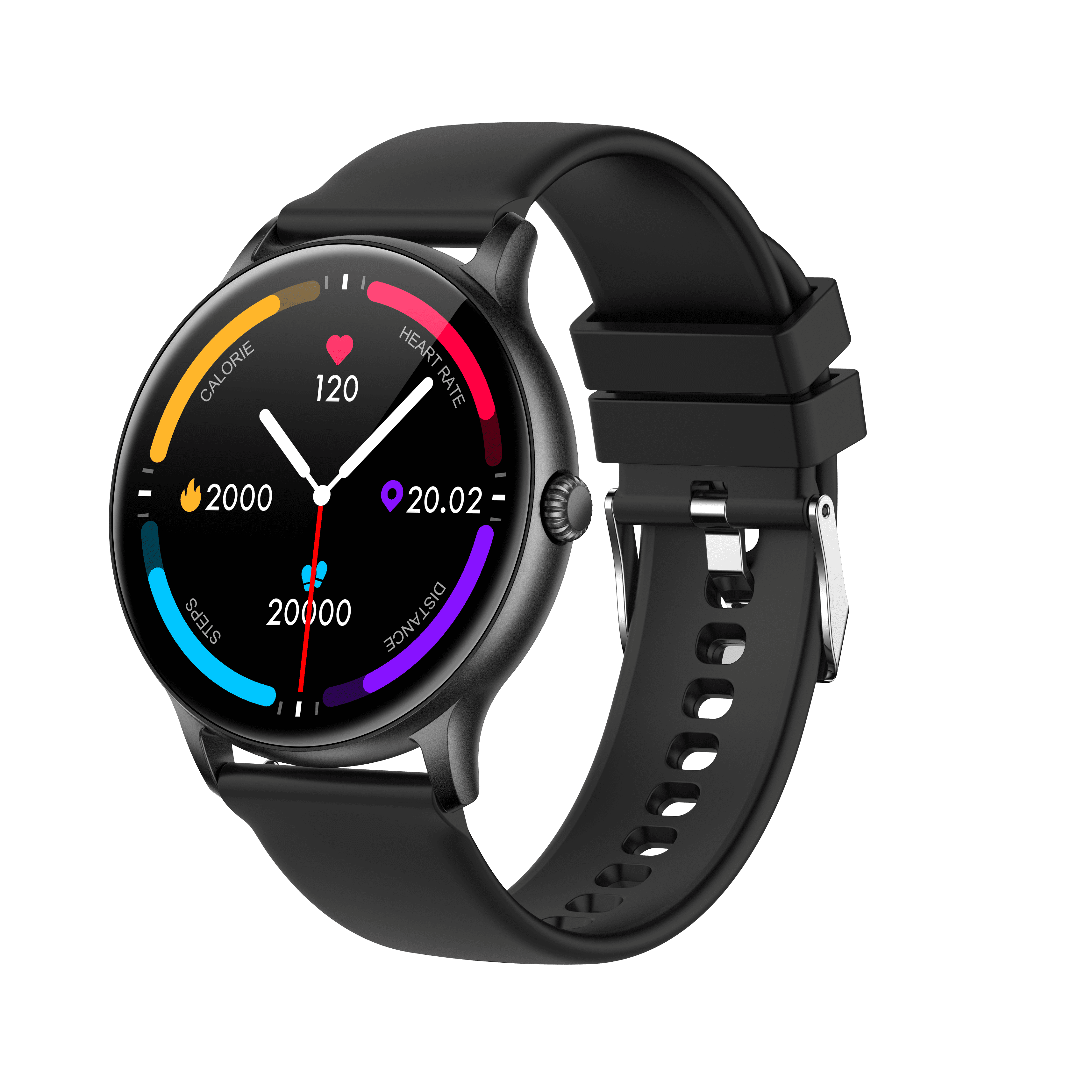 Smart Watch for Men Women Fitness Tracker Full Round 1.28inch Touch Screen with Heart Rate Sleep