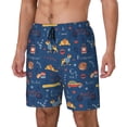 thumbnail image 1 of Fotbe French Bulldog Dog In Beret Traje de Baño para Hombre – Shorts de Natación de Secado Rápido con Forro y Bolsillos-XX-Large, 1 of 6
