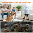 thumbnail image 5 of AIRROMI AIRROMI A2002 Air Purifier - For Large Rooms up to 660 sq ft - True HEPA Filter for Efficient Dust & Germ Removal - Built-in Aromatherapy Diffuser & Soft Night Light for Better Sleep Blue, 5 of 10